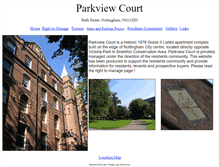 Tablet Screenshot of parkviewcourt.co.uk